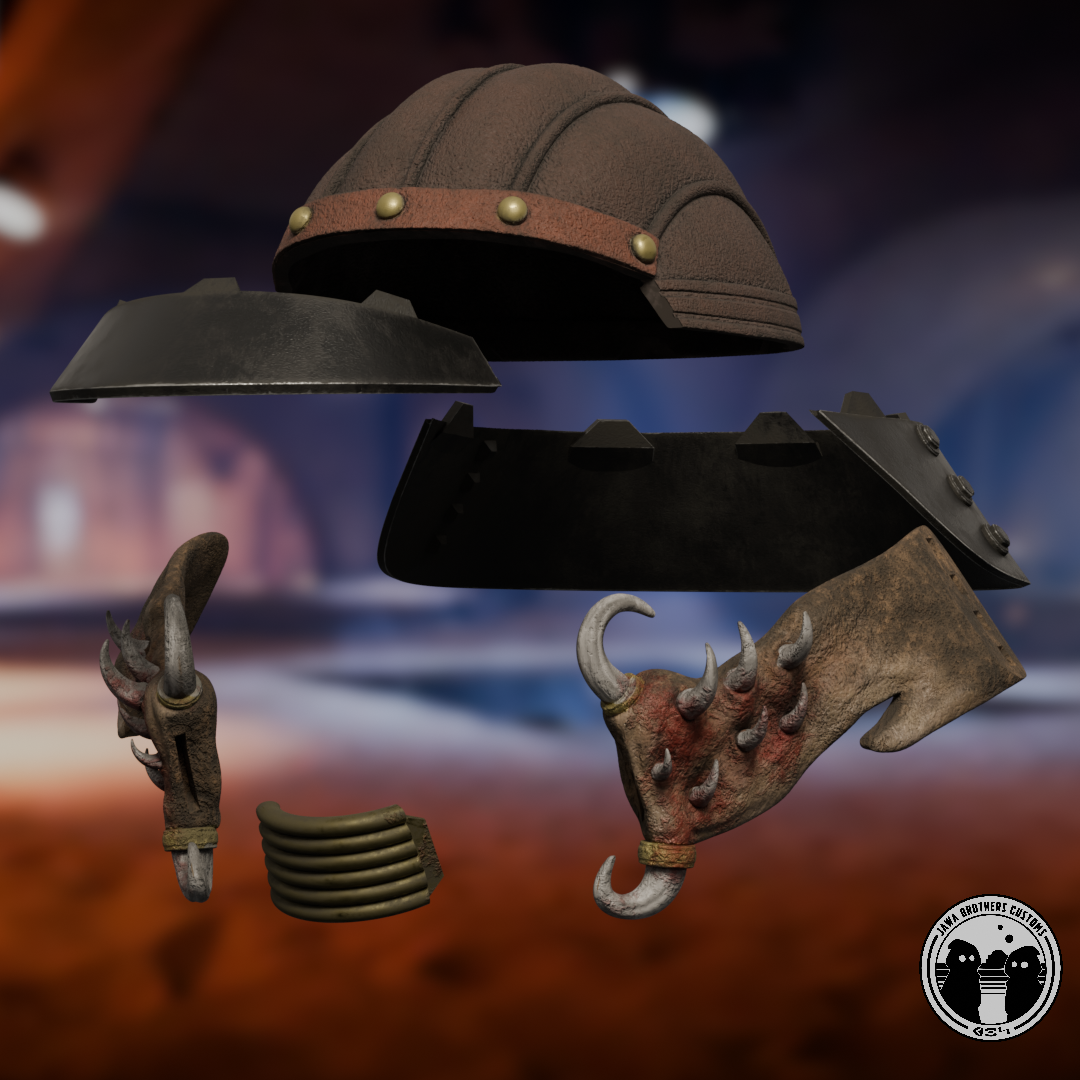 Lando Skiff Guard Helmet STL