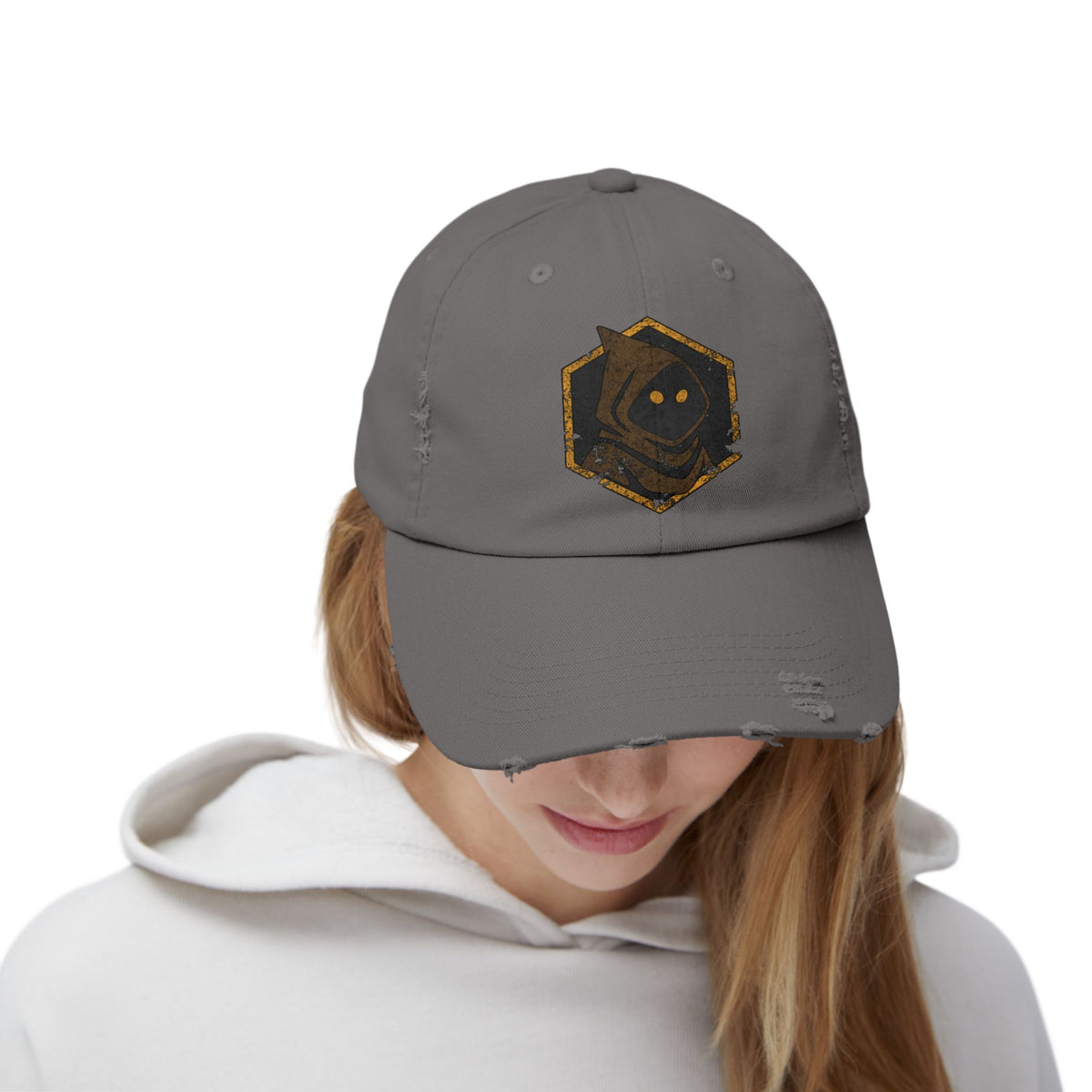 Unisex Jawa Sigil Distressed Cap