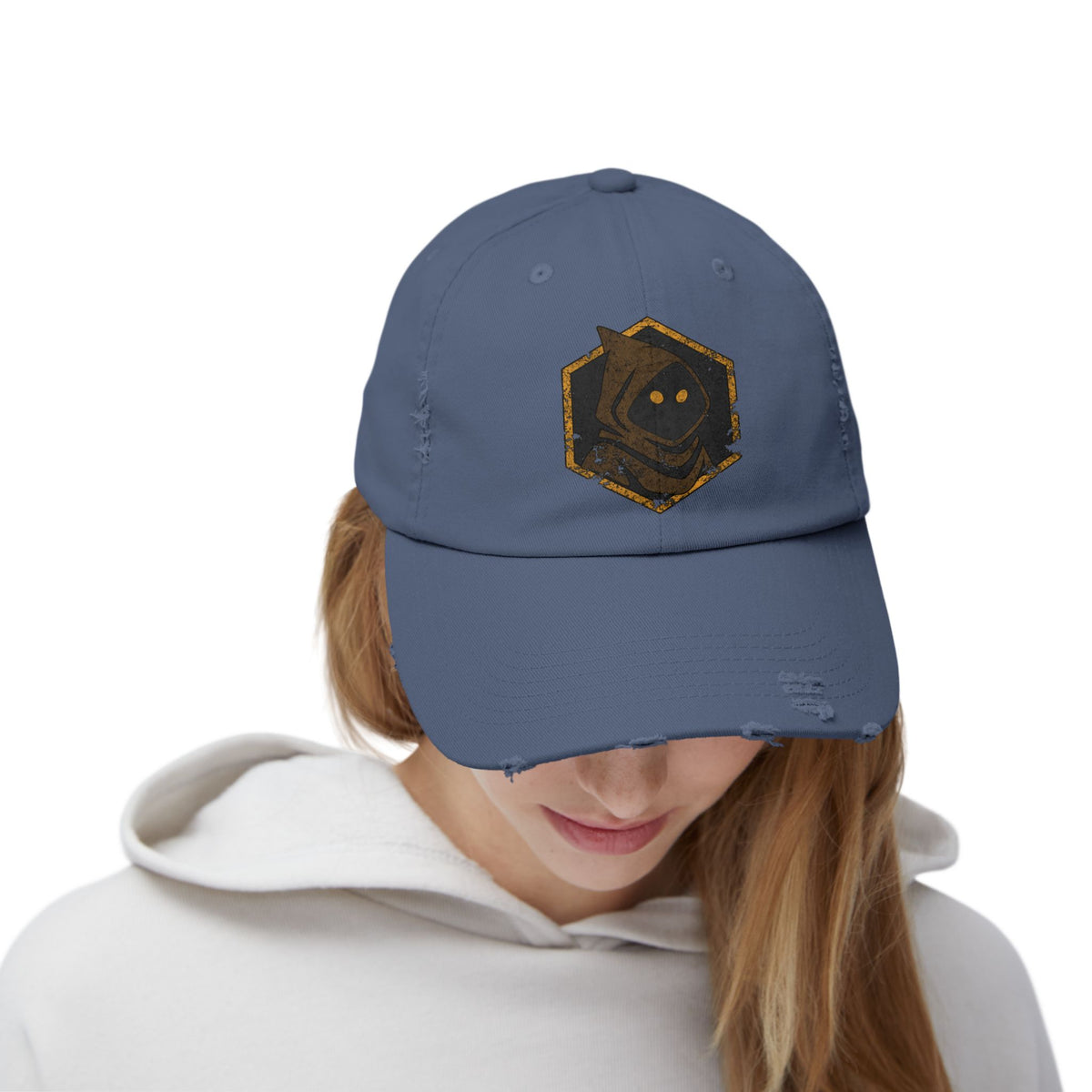 Unisex Jawa Sigil Distressed Cap