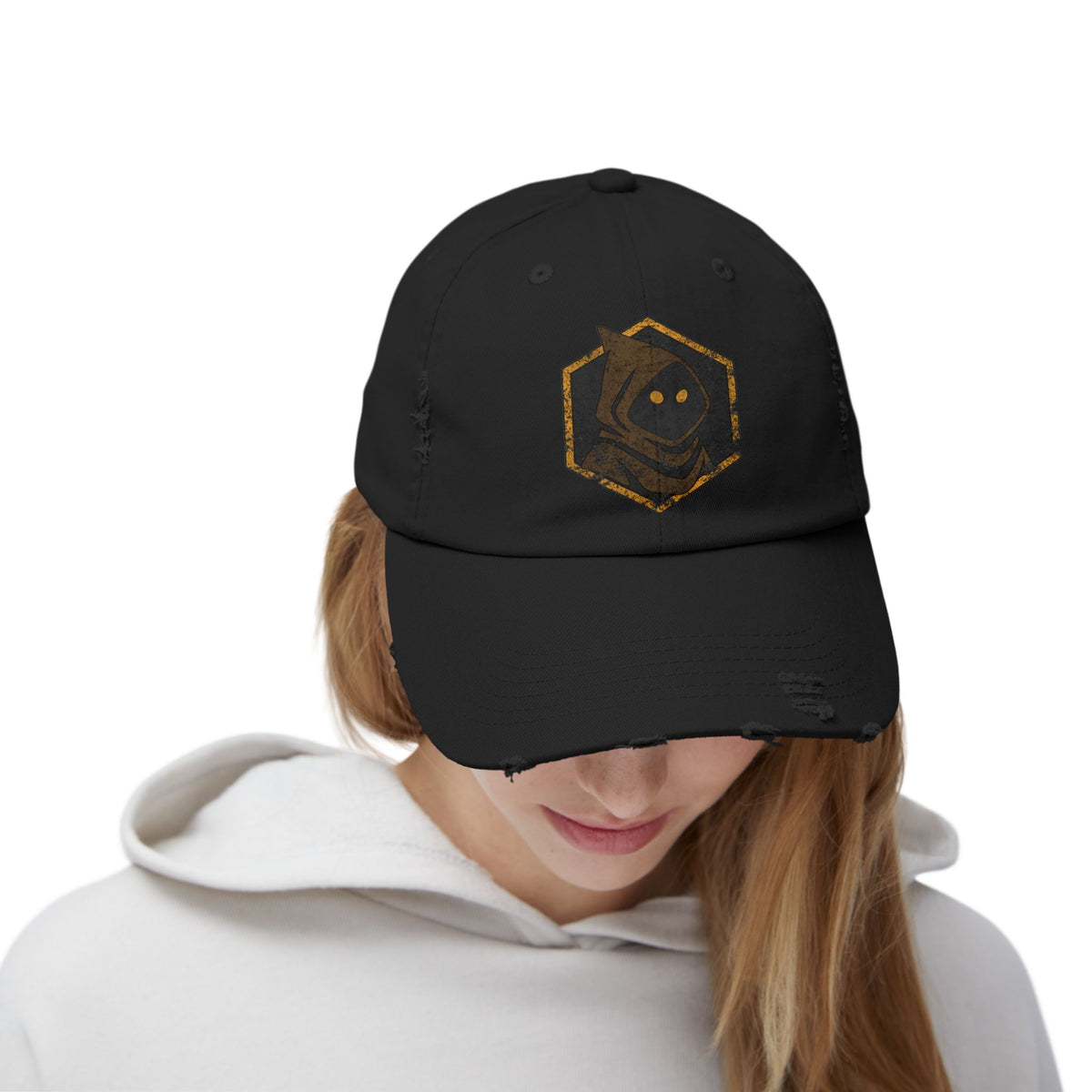 Unisex Jawa Sigil Distressed Cap