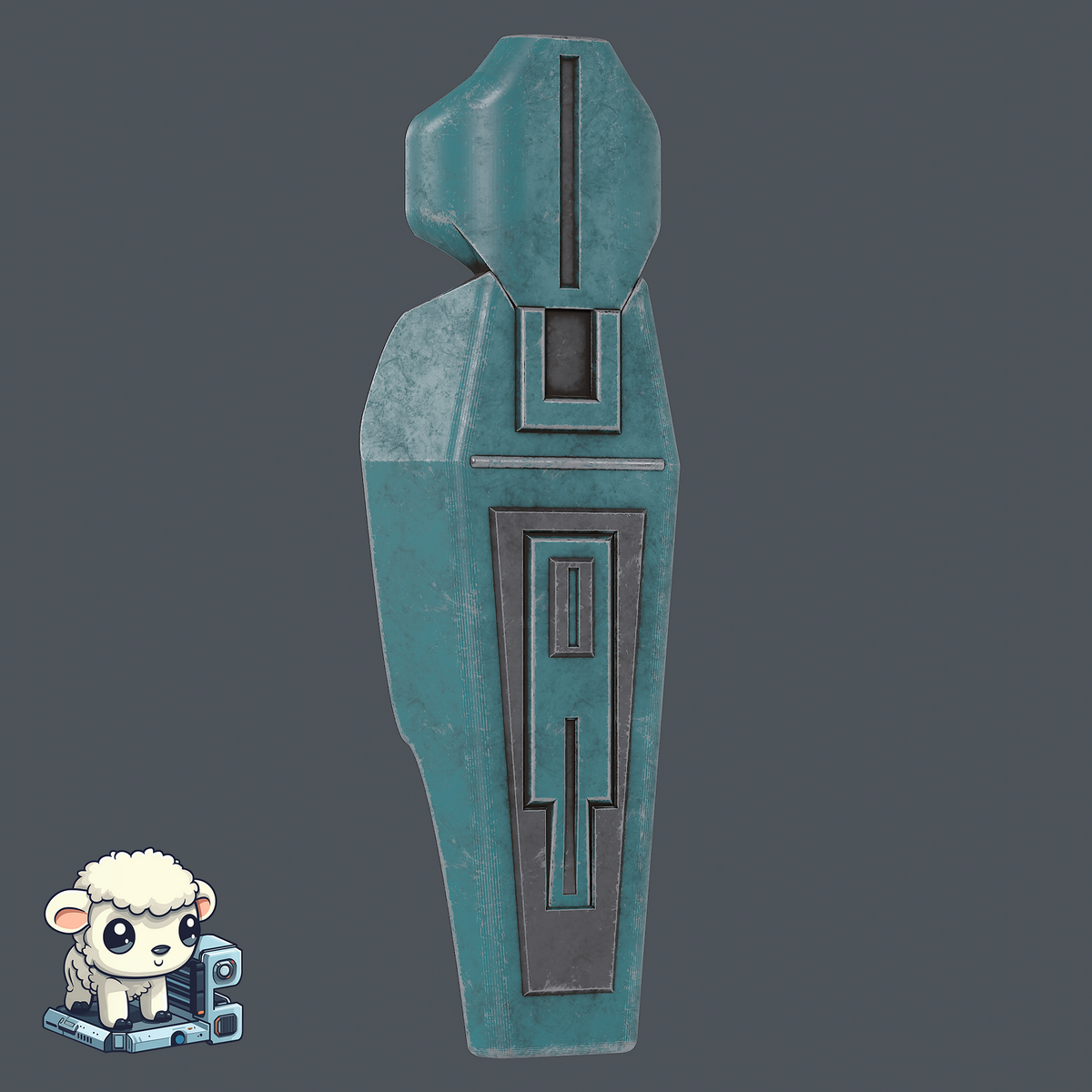 Star Wars Mandalorian Minimalistic Mandalorian Shin STL