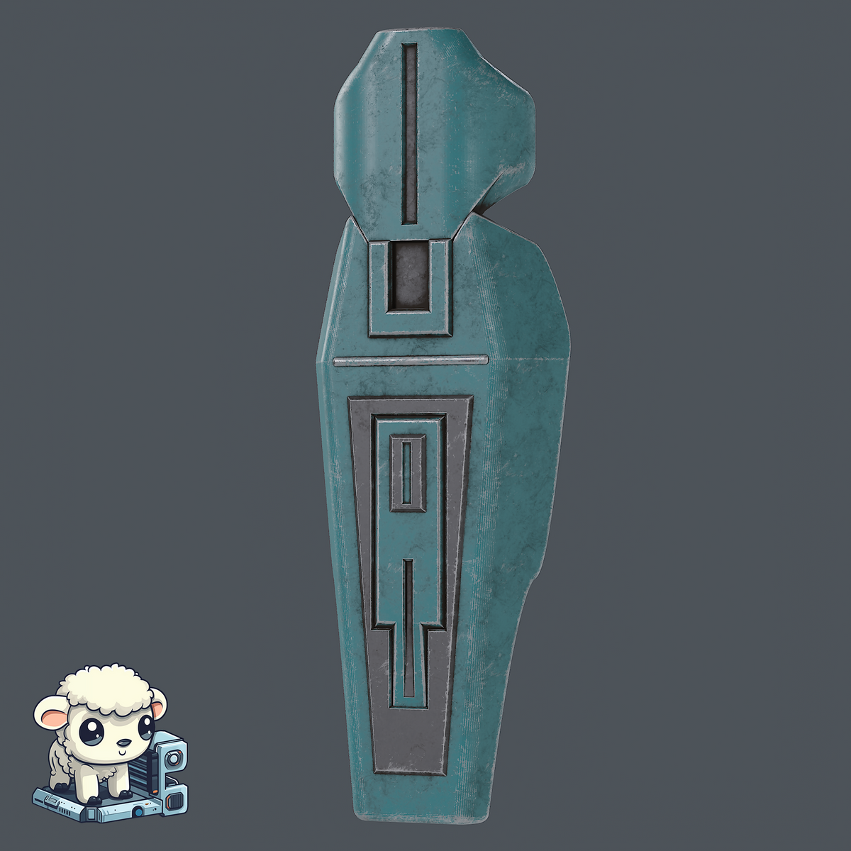 Star Wars Mandalorian Minimalistic Mandalorian Shin STL