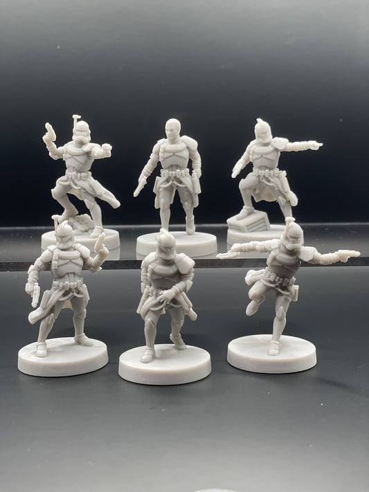 Clone Trooper Officer Miniature Wargame Figures for Table Top