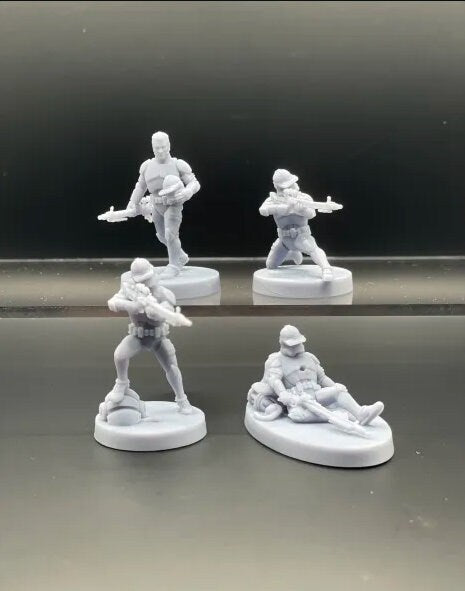 Clone Trooper Specialist Miniature Wargame Figures for Table Top