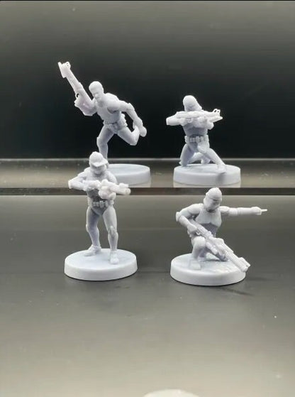 Clone Trooper Assault Miniature Wargame Figures for Table Top