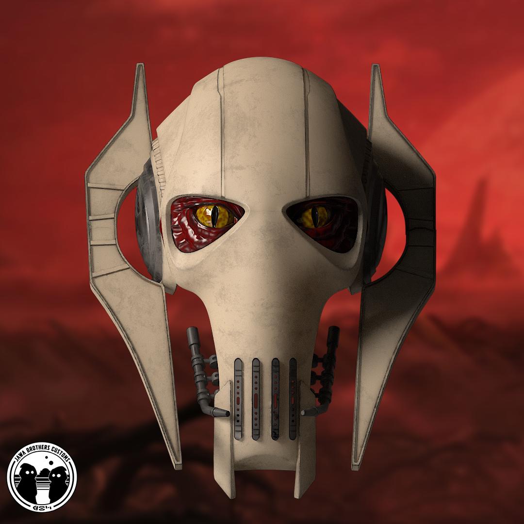 General Grievous Helmet STL File Wearable Cosplay Armor 3D Print Star Wars Digital Download