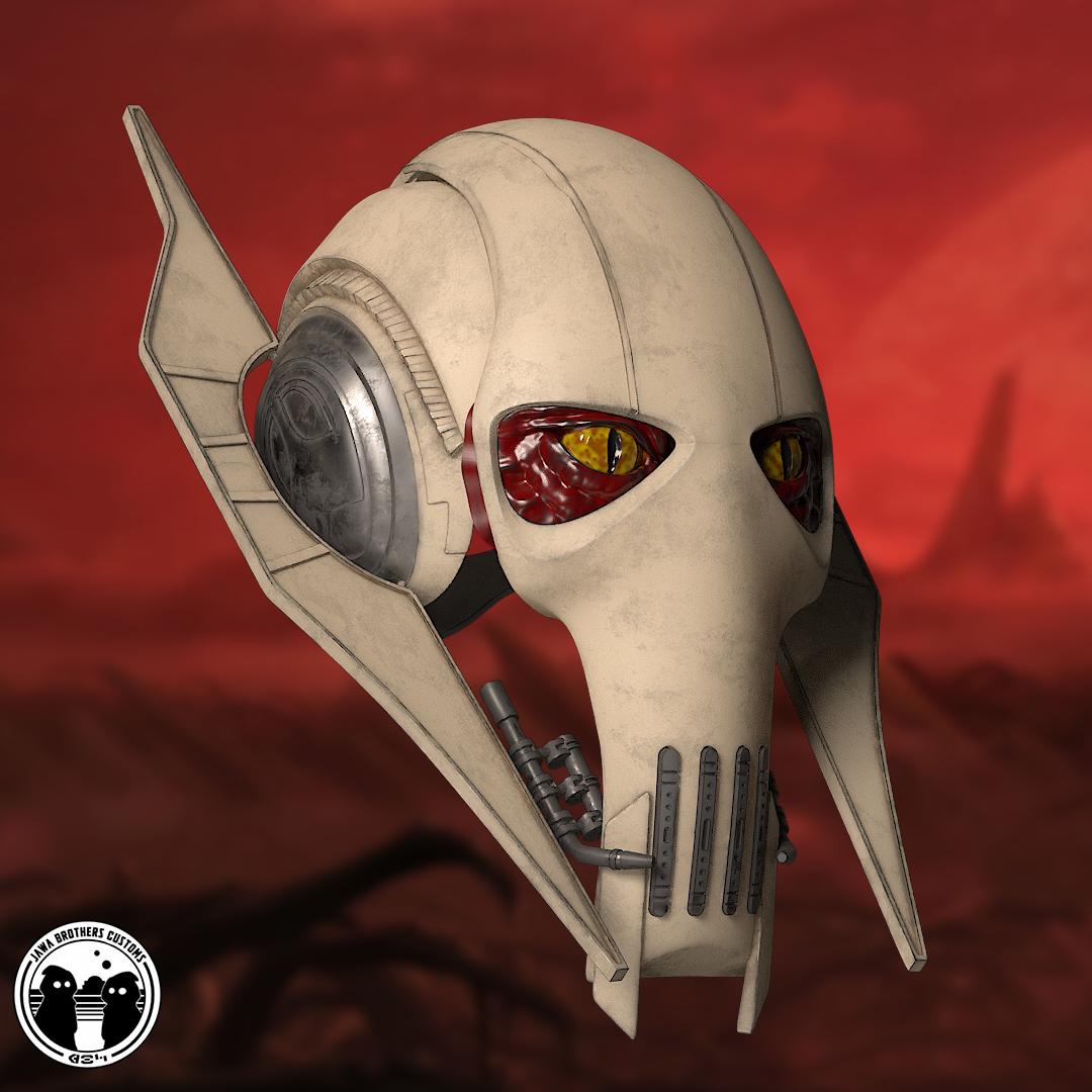 General Grievous Helmet STL File Wearable Cosplay Armor 3D Print Star Wars Digital Download