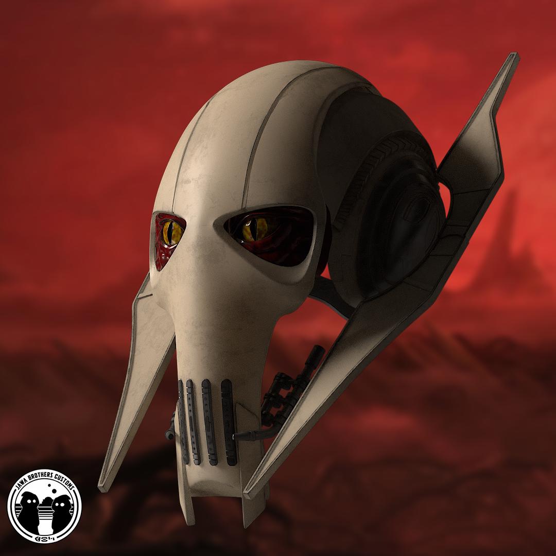 General Grievous Helmet STL File Wearable Cosplay Armor 3D Print Star Wars Digital Download
