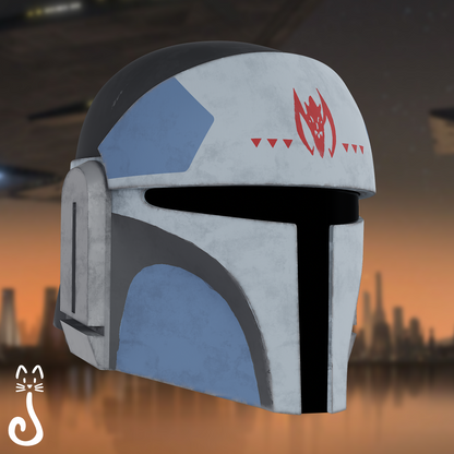 Animated Mandalorian Pilot Helmet